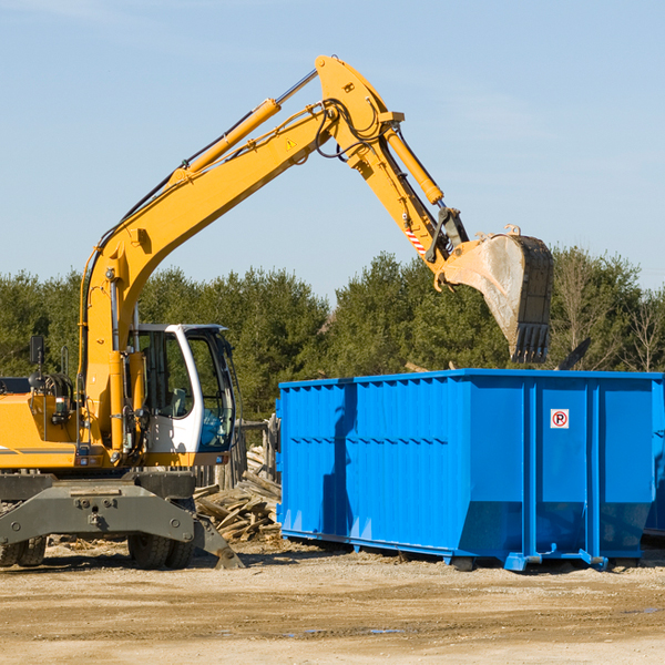 are there any restrictions on where a residential dumpster can be placed in Constantine